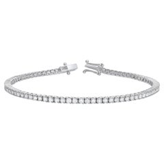 Roman Malakov 2,11 Karat runder Diamant im Brillantschliff Weißgold Tennisarmband