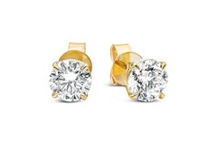 Roman Malakov 2.15 Karat Diamant-Ohrstecker im runden Brillantschliff