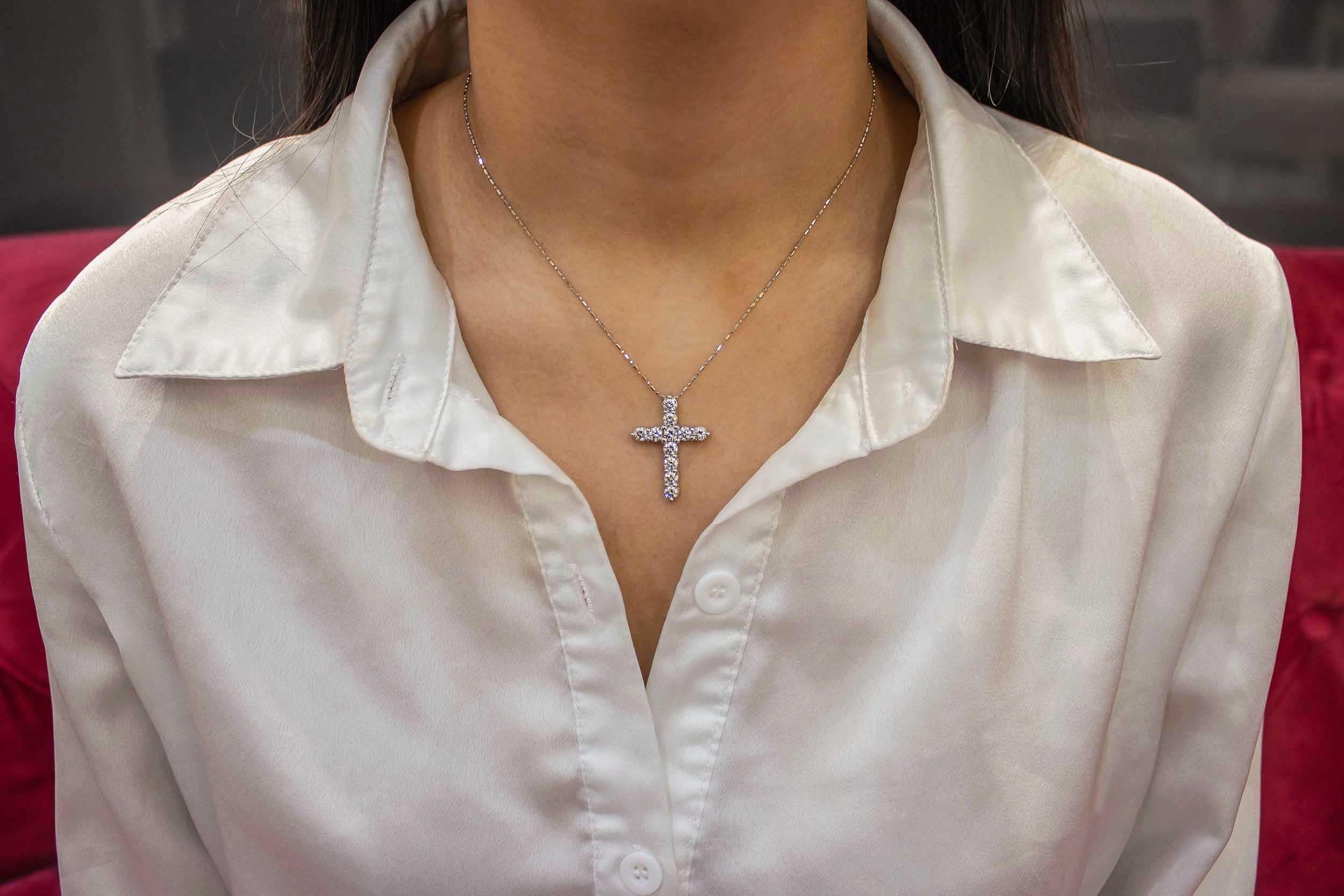 tiffany roman cross necklace