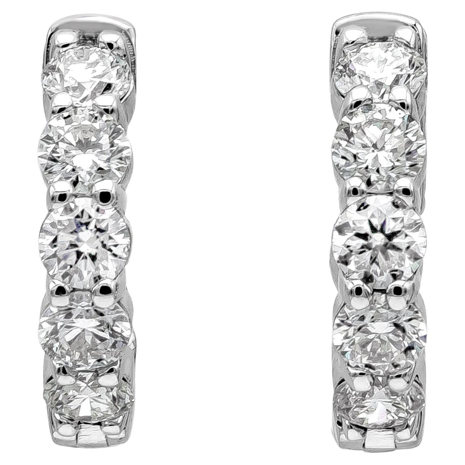Roman Malakov 2.30 Karat Brillant-Ohrringe in runder Form mit Diamanten im Angebot
