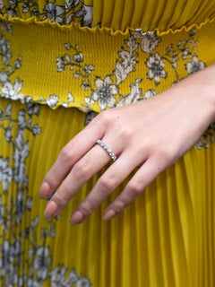 Roman Malakov 2.35 Carats Total Round Diamond Bar Set Eternity Wedding Band