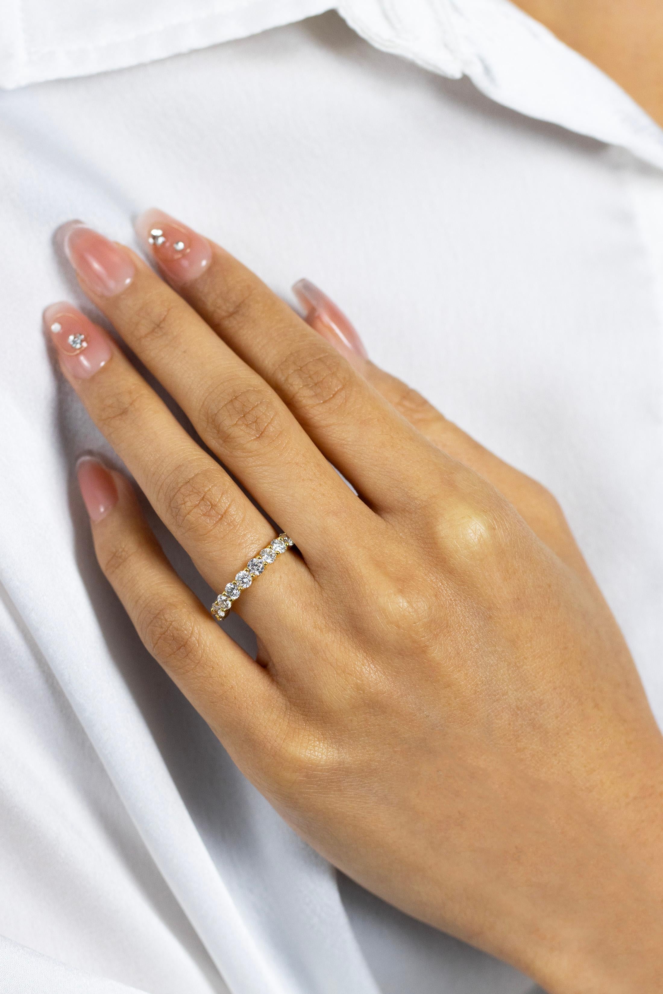 Roman Malakov Diamonds 2,46 Carati Rotondi Fascia Nuziale Eternità In condizioni Nuovo in vendita a New York, NY