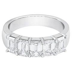 Roman Malakov 2.53 Carats Total Emerald Cut Diamond Five-Stone Wedding Band