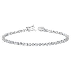 Roman Malakov Pulsera de tenis de diamantes redondos talla brillante de 2,57 quilates