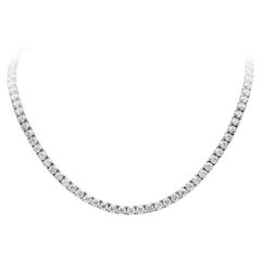 Roman Malakov, collier tennis en diamants taille ronde brillants de 29.43 carats au total