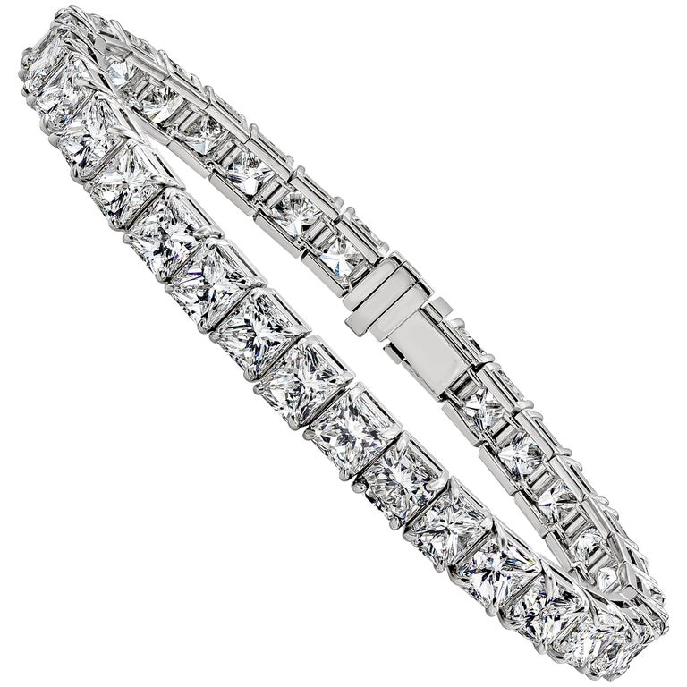 GIA Certified Carats Total Radiant Cut Diamond Tennis