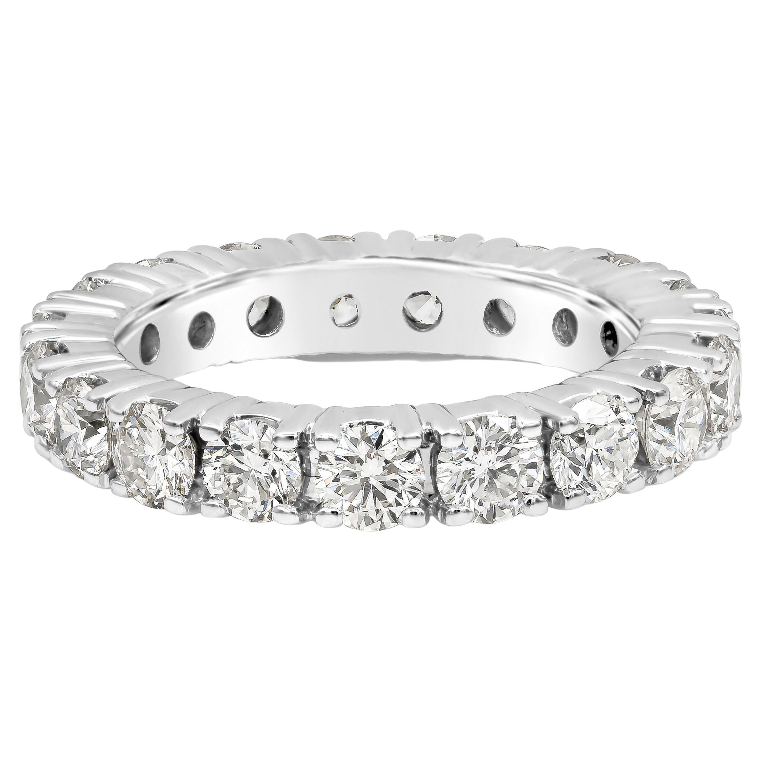Roman Malakov, Verlobungsring mit 3,48 Karat rundem Diamanten