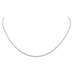 Roman Malakov, collier tennis en diamants de forme ronde brillants de 4.03 carats au total