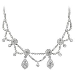 Roman Malakov, 4.33 Carats Total Antique Style Necklace