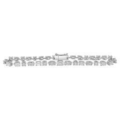 Roman Malakov 5.11 Carat Multi-Shape Diamond Tennis Bracelet