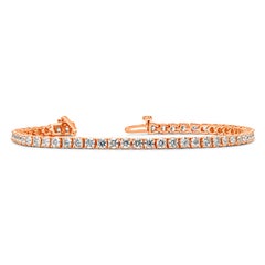 Roman Malakov 5.20 Carat Total Round Brilliant Cut Diamond Tennis Bracelet