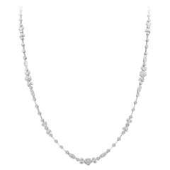 Roman Malakov 5.22 Carats Total Brilliant Round Diamond Intricate Necklace