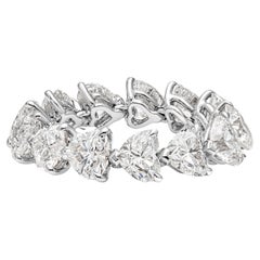 Roman Malakov 5.36 Carats Total Heart Shape Diamond Eternity Wedding Band