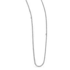 56.88 Carats Total Round Brilliant Cut Diamond Four-Way Riviera Tennis Necklace