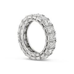 Roman Malakov 6.24 Carat Radiant Cut Diamond Eternity Wedding Band