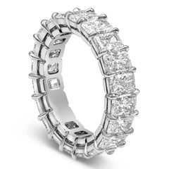 Roman Malakov 6.36 Carats Total Radiant Cut Diamond Eternity Wedding Band