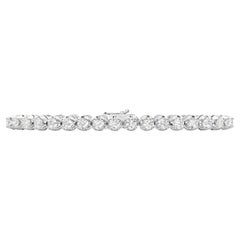 Roman Malakov 6.51 Carats Total Round Brilliant Cut Diamond Tennis Bracelet