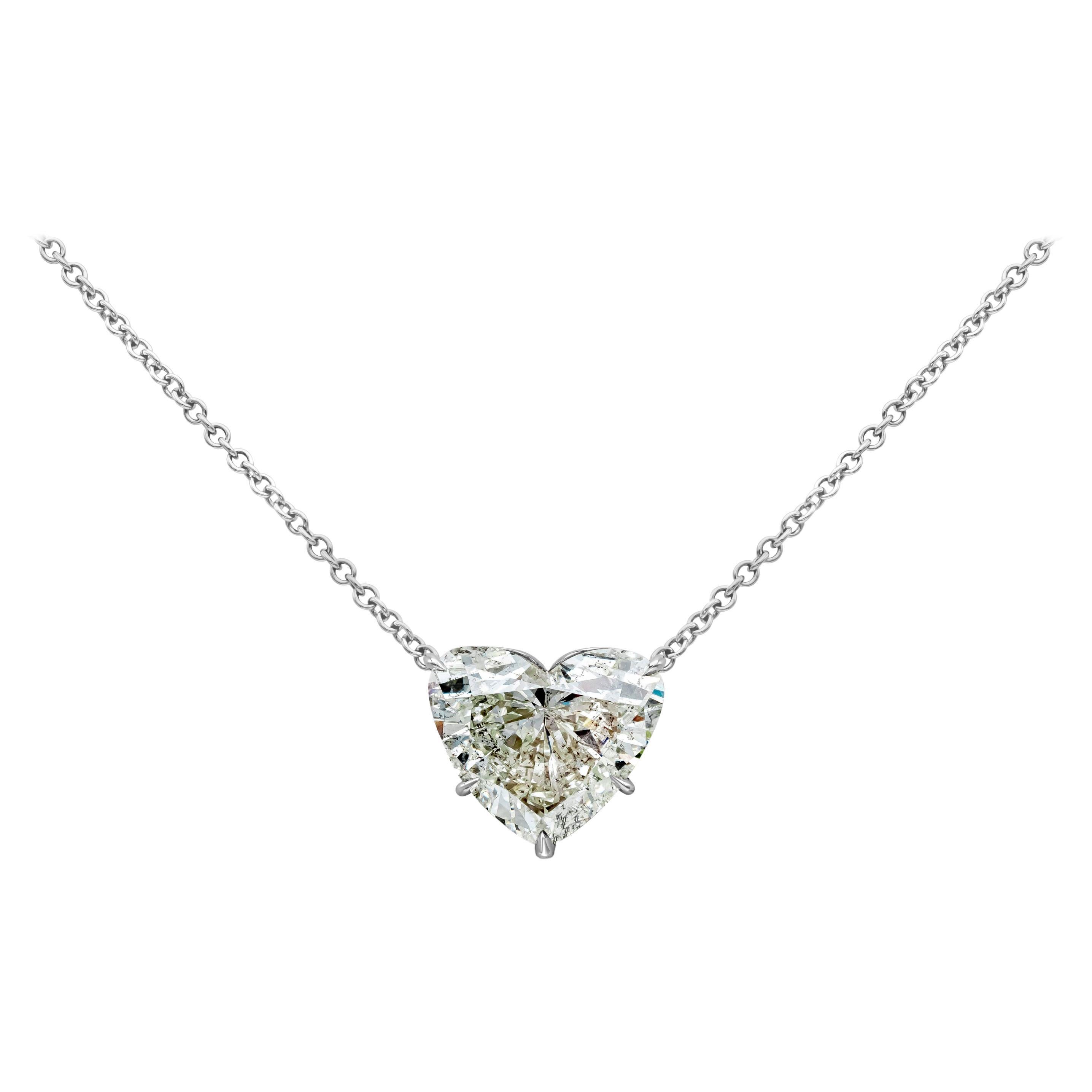 Roman Malakov 7 05 Carat Total Heart Shape Diamond Pendant Necklace For roman-malakov-7-05-carat-total-heart-shape-diamond-pendant-necklace-for