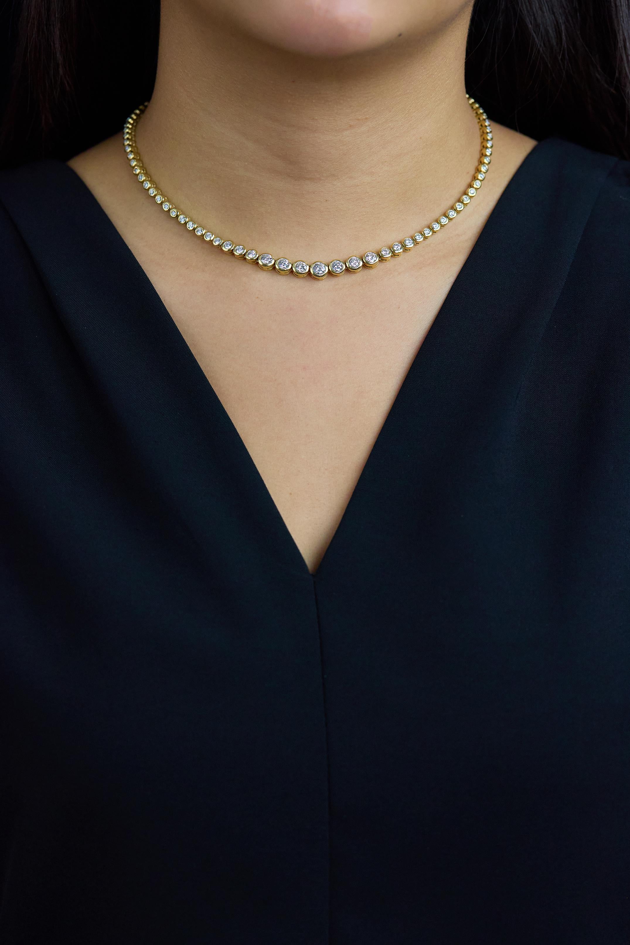 tennis necklace mounting