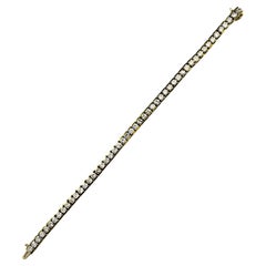 Roman Malakov Pulsera de tenis con diamantes de corte brillante redondo de 7,50 quilates totales