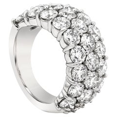 Roman Malakov Diamonds 7,77 carati totali a tre file di diamanti tondi e brillanti