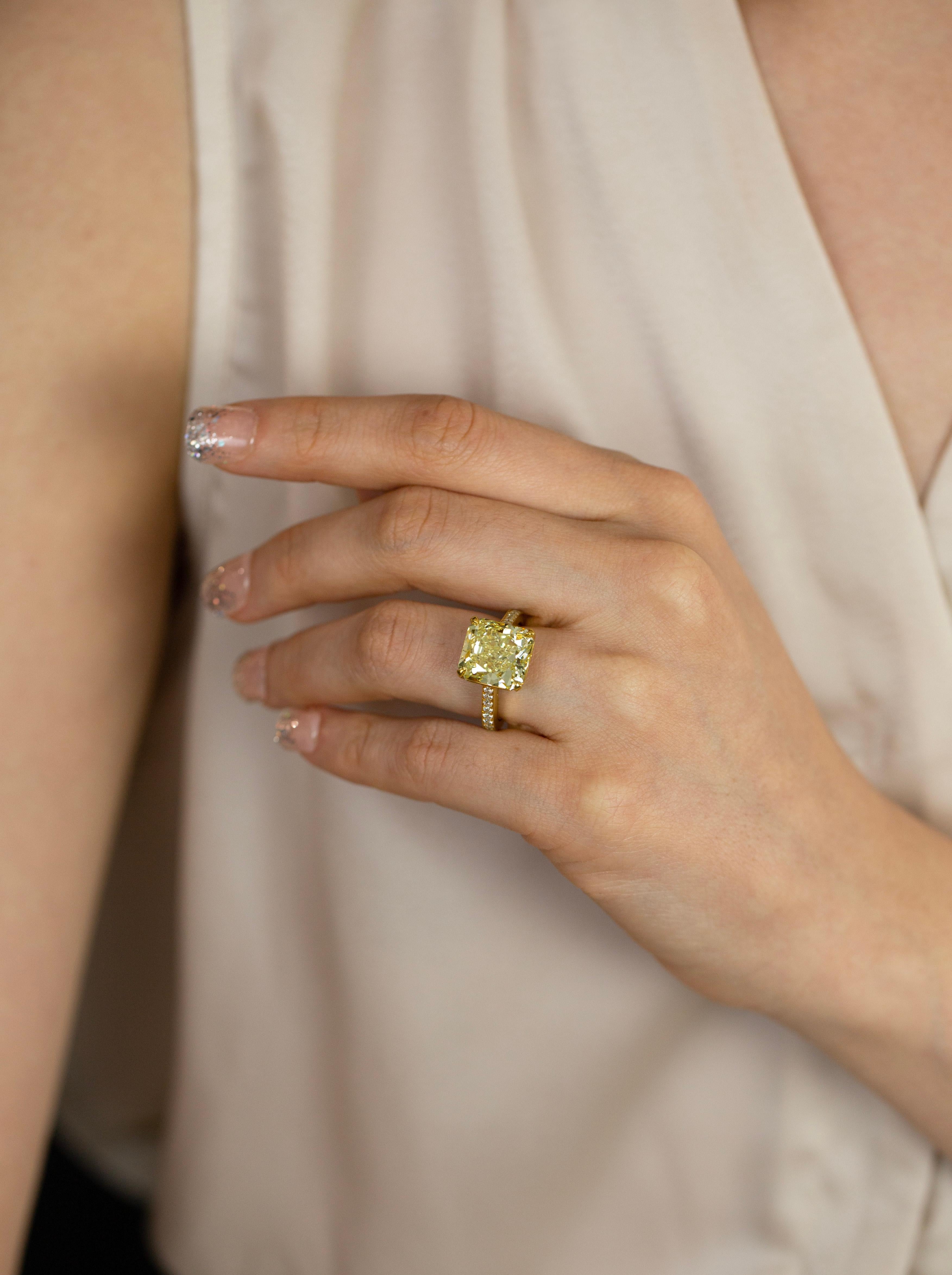 celebrity yellow diamond engagement ring