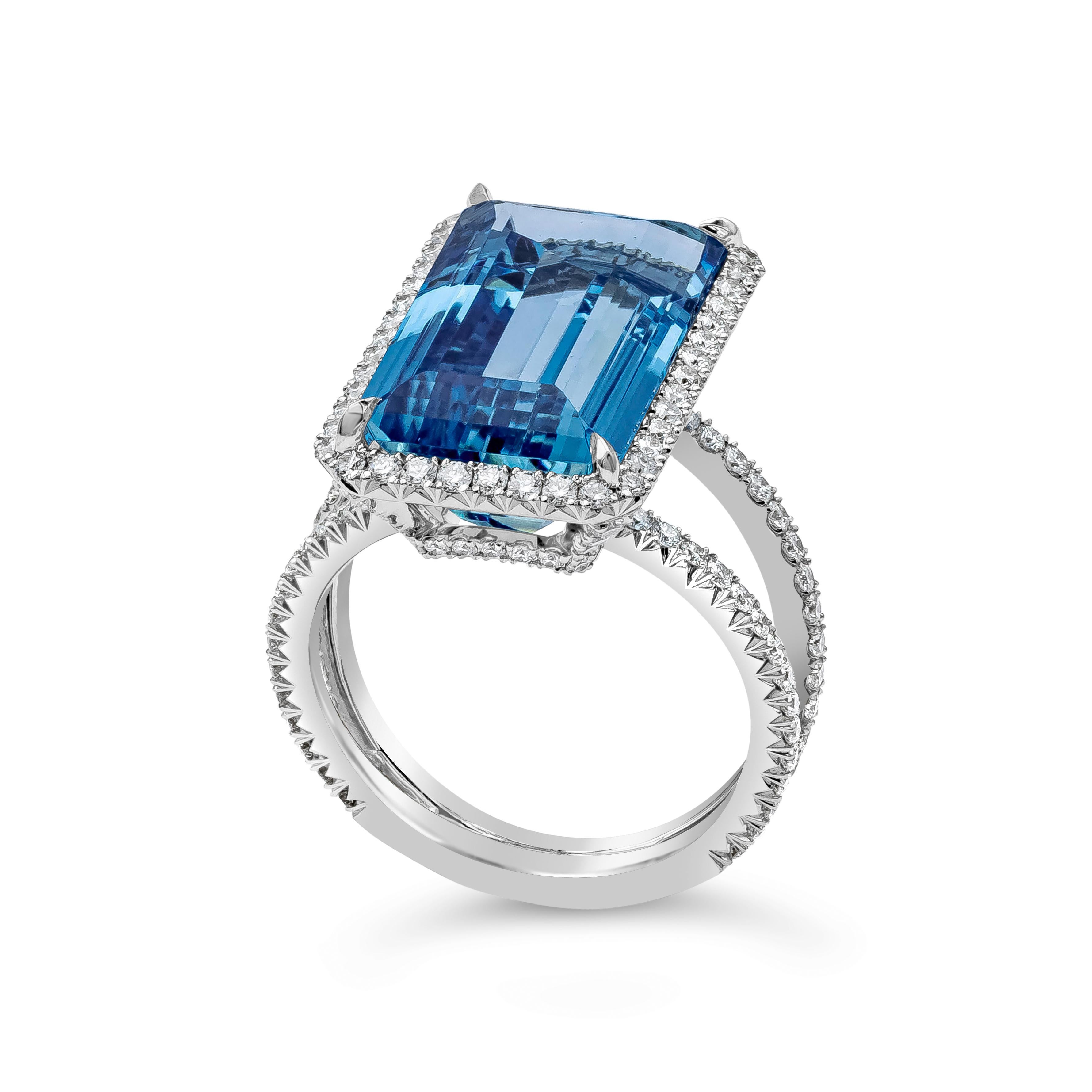 aquamarine fashion ring