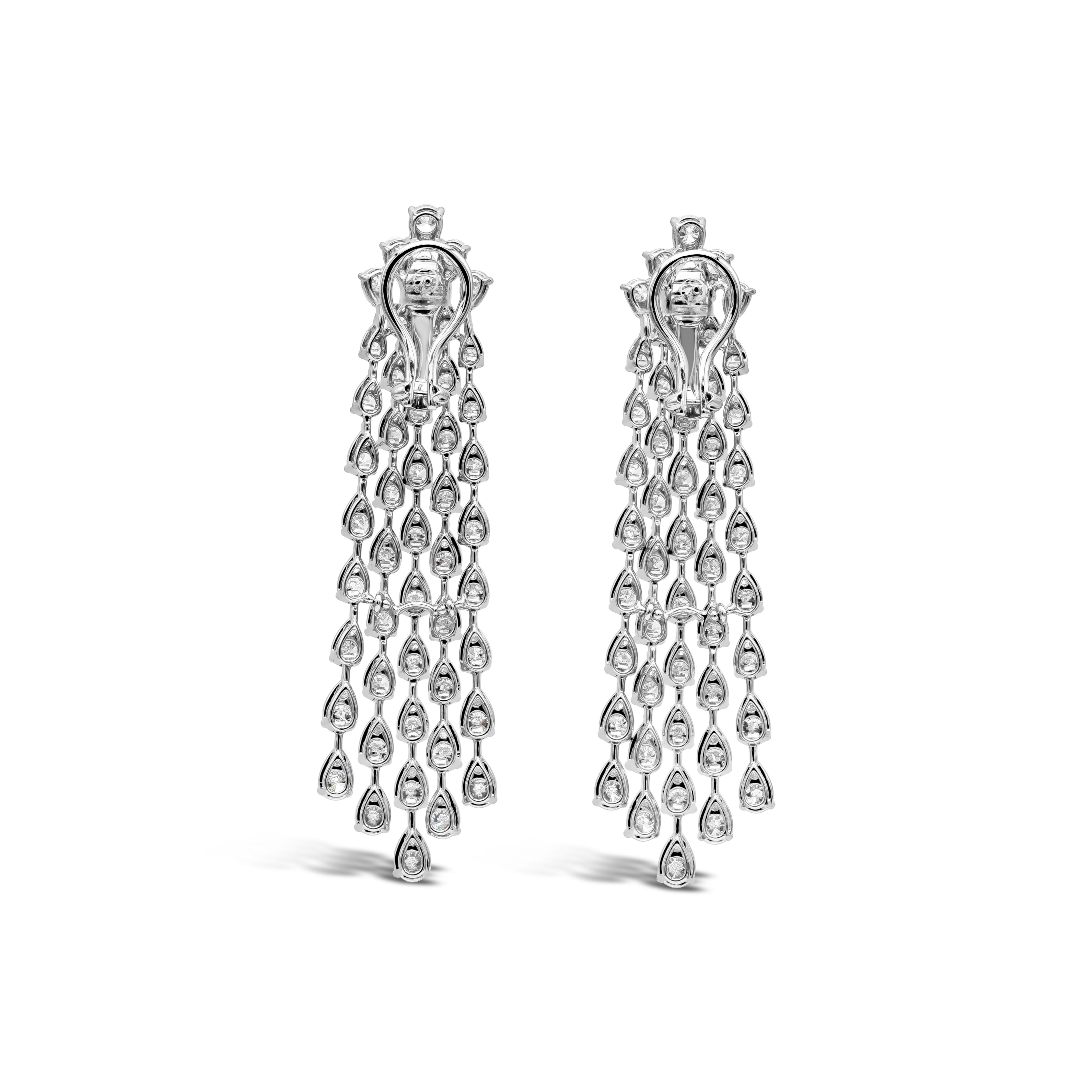 diamond waterfall earrings