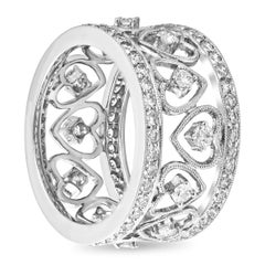 Roman Malakov, alliance d'éternité avec diamants ronds brillants de 1.61 carats au total