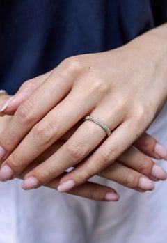 Roman Malakov, Brilliant Round Diamond Three Row Pave Wedding Band