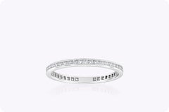 Roman Malakov Channel Set of Round Diamond Eternity Wedding Band