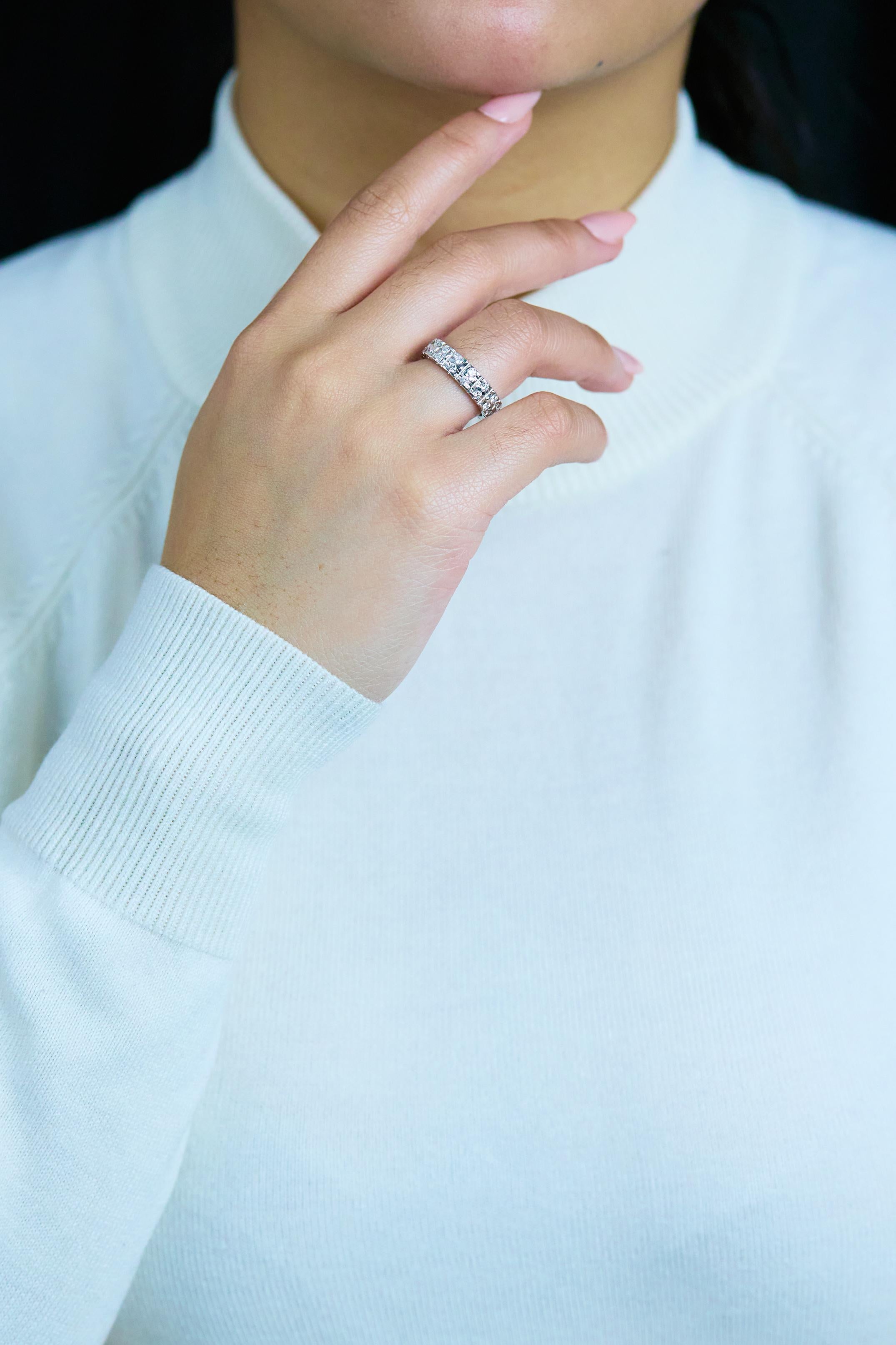 double row eternity band