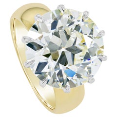 Roman Malakov GIA 10.43 Carats Old European Cut Diamond Engagement Ring