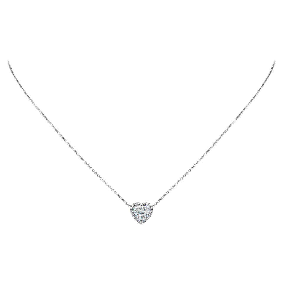 Issac Nussbaum GIA Certified 10.76 Carat Heart Shape Diamond Pendant ...