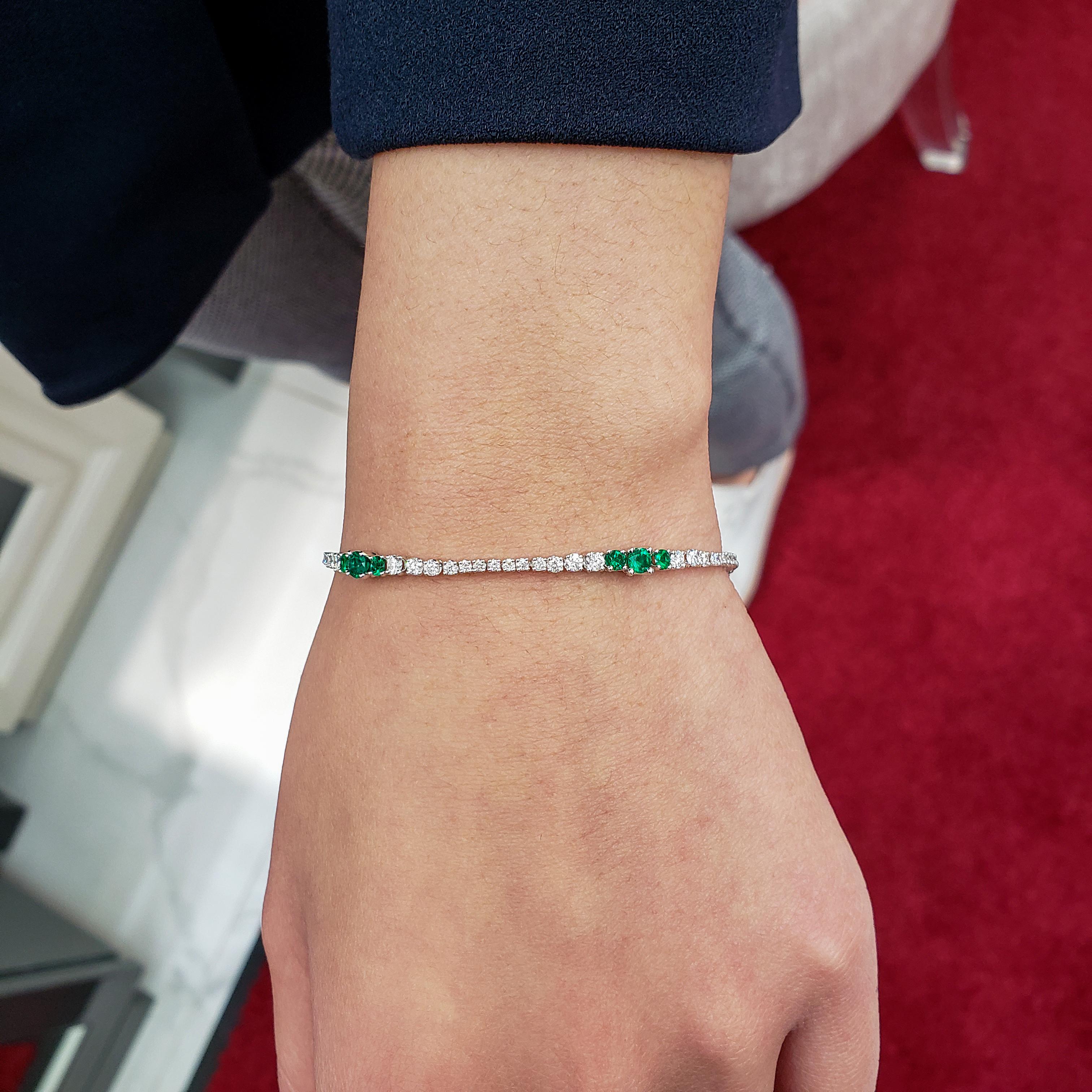 emerald tennis bracelet