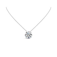 Roman Malakov, collier pendentif solitaire en diamants ronds et brillants de 10.43 carats