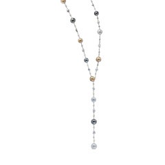 Roman Malakov Multi-Color South Sea and Tahitian Pearl Necklace