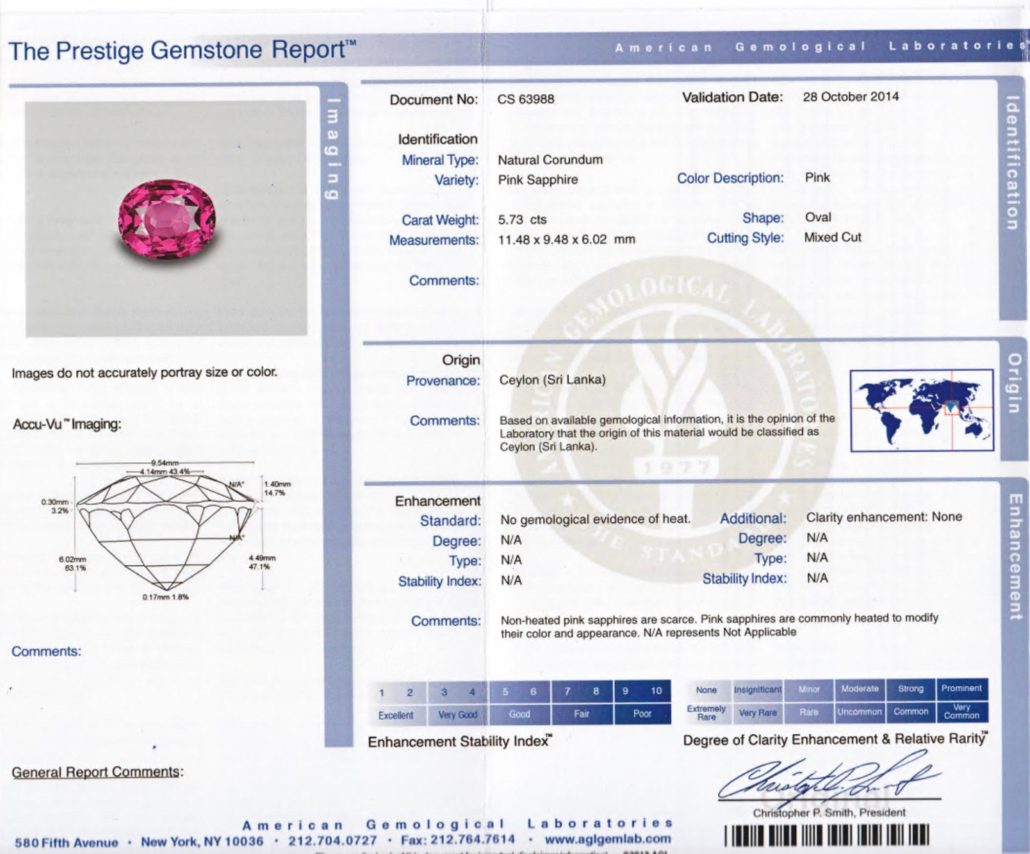 Roman Malakov 5.73 carati, zaffiro rosa taglio ovale e anello di fidanzamento con diamante a forma di aureola In condizioni Nuovo in vendita a New York, NY