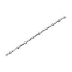 Roman Malakov 3,98 Karat Gesamt Mixed-Cut Diamant-Halo-Mode-Armband