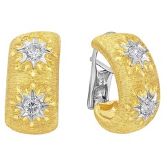 Roman Malakov, boucles d'oreilles boutons en diamants taille ronde brillants de 0,51 carat au total