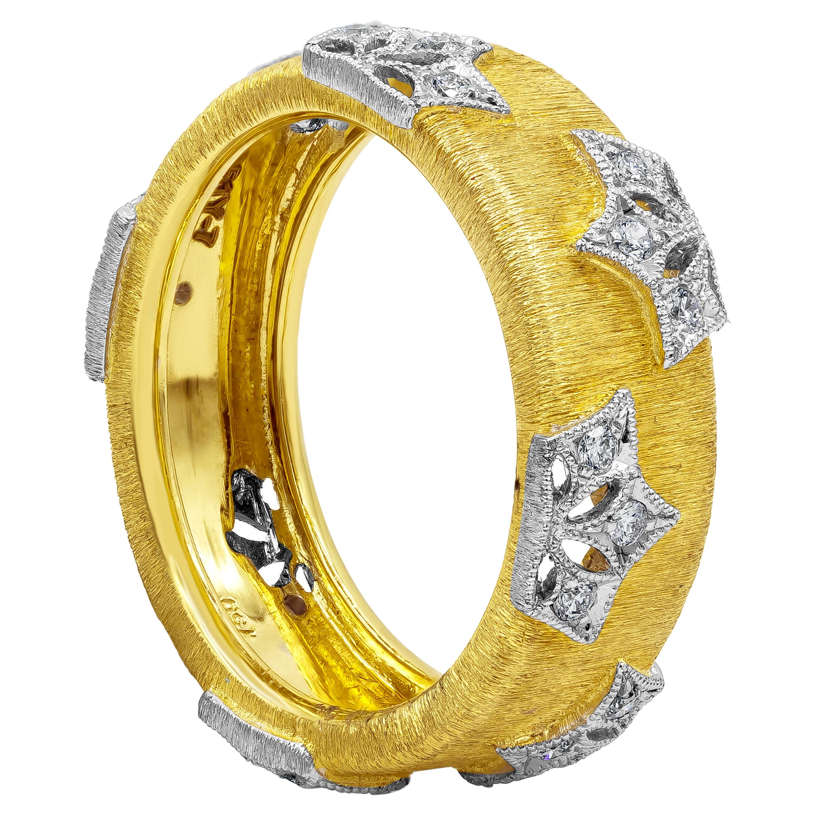 Roman Malakov 0.25 Carats Total Round Diamonds Fashion Ring  For Sale