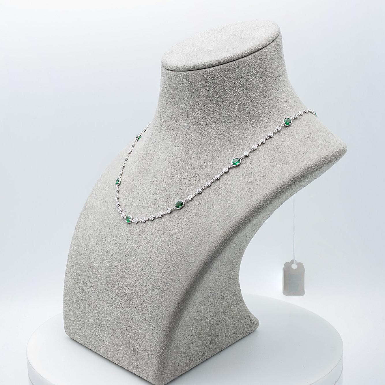 Roman Malakov Tsavorite Diamonds by the Yard Halskette 1