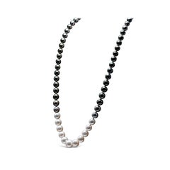 Roman Malakov Black & White South Sea Pearl Opera Length Necklace