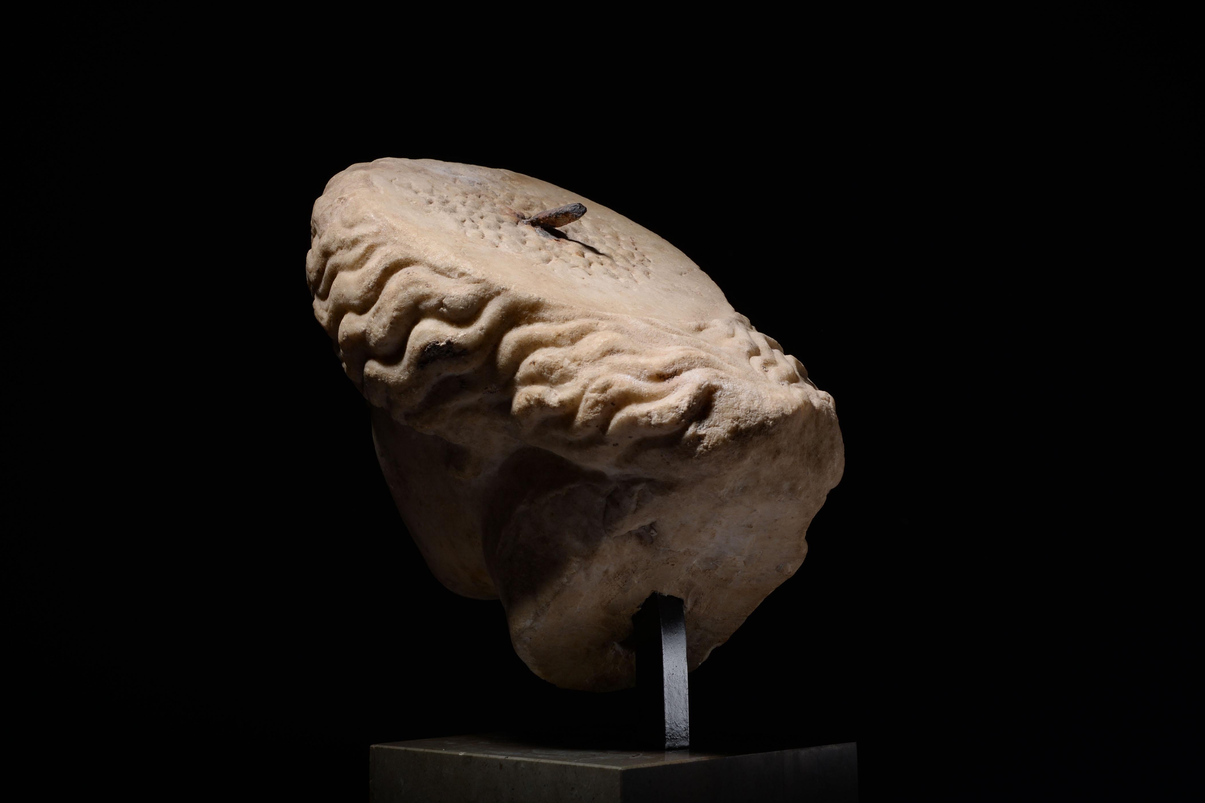 Roman Marble Head of Athena 3