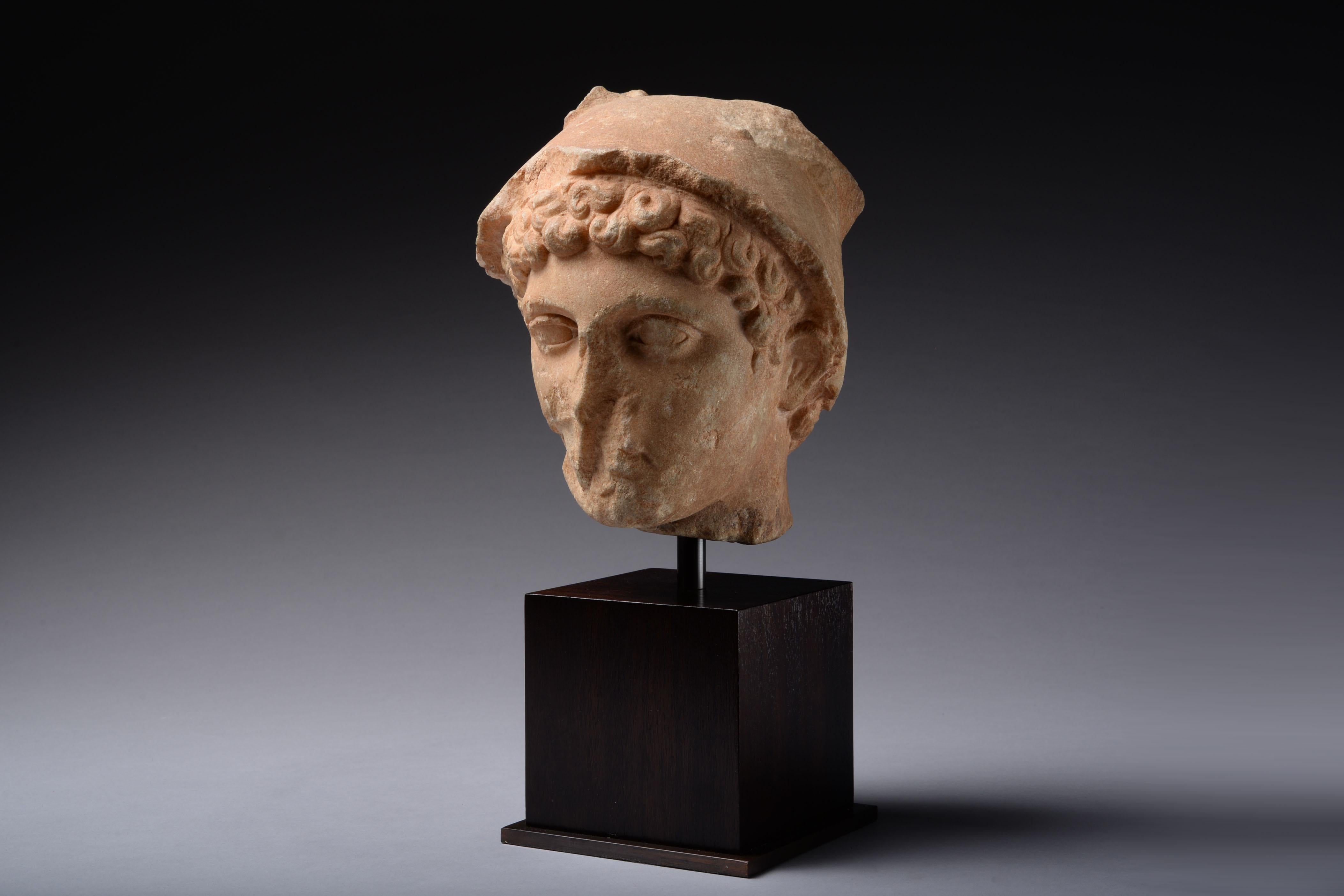 Roman Marble Head of Mercury, 100 Ad In Excellent Condition In London, GB