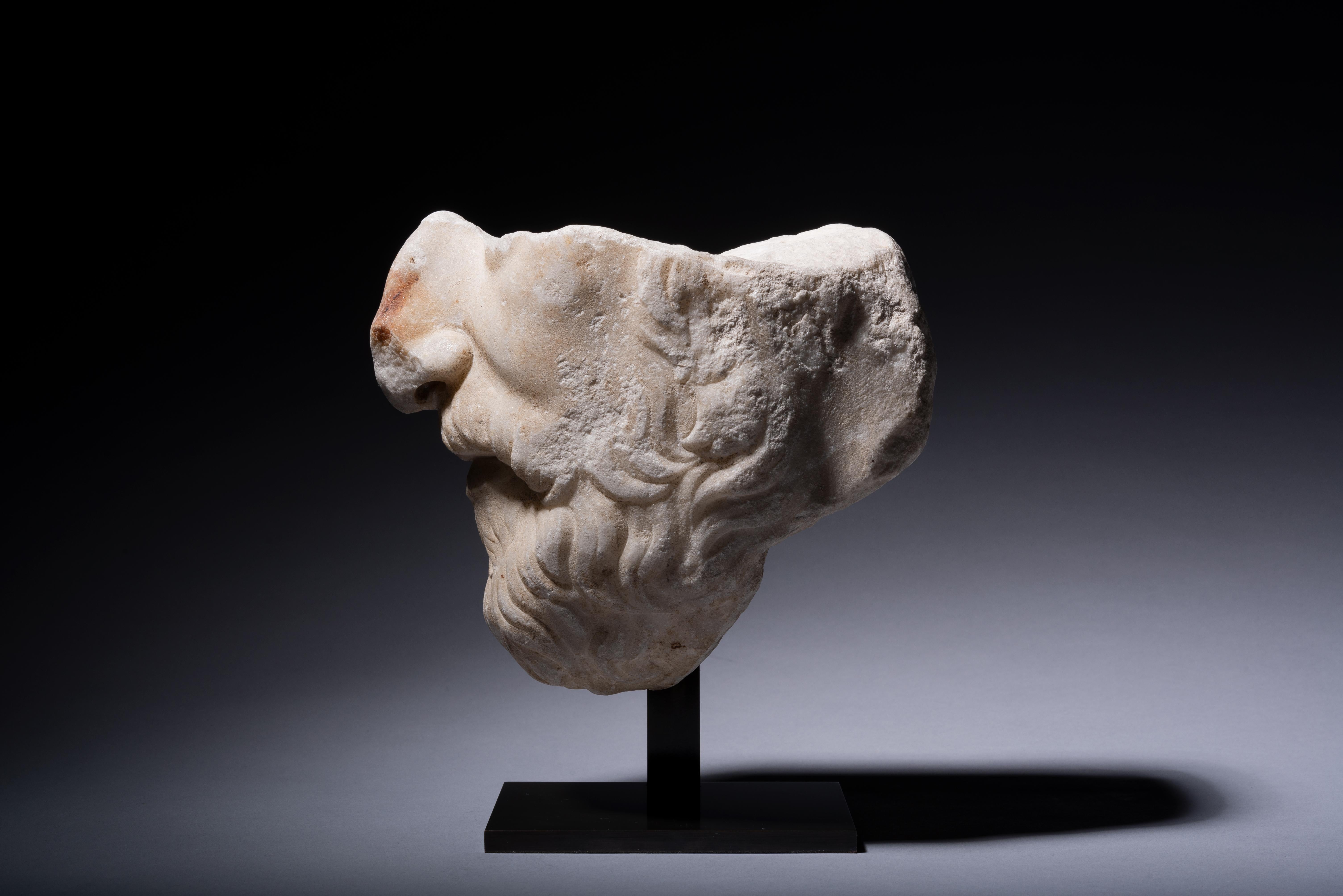 Tête de Sophocle en marbre romain Excellent état - En vente à London, GB