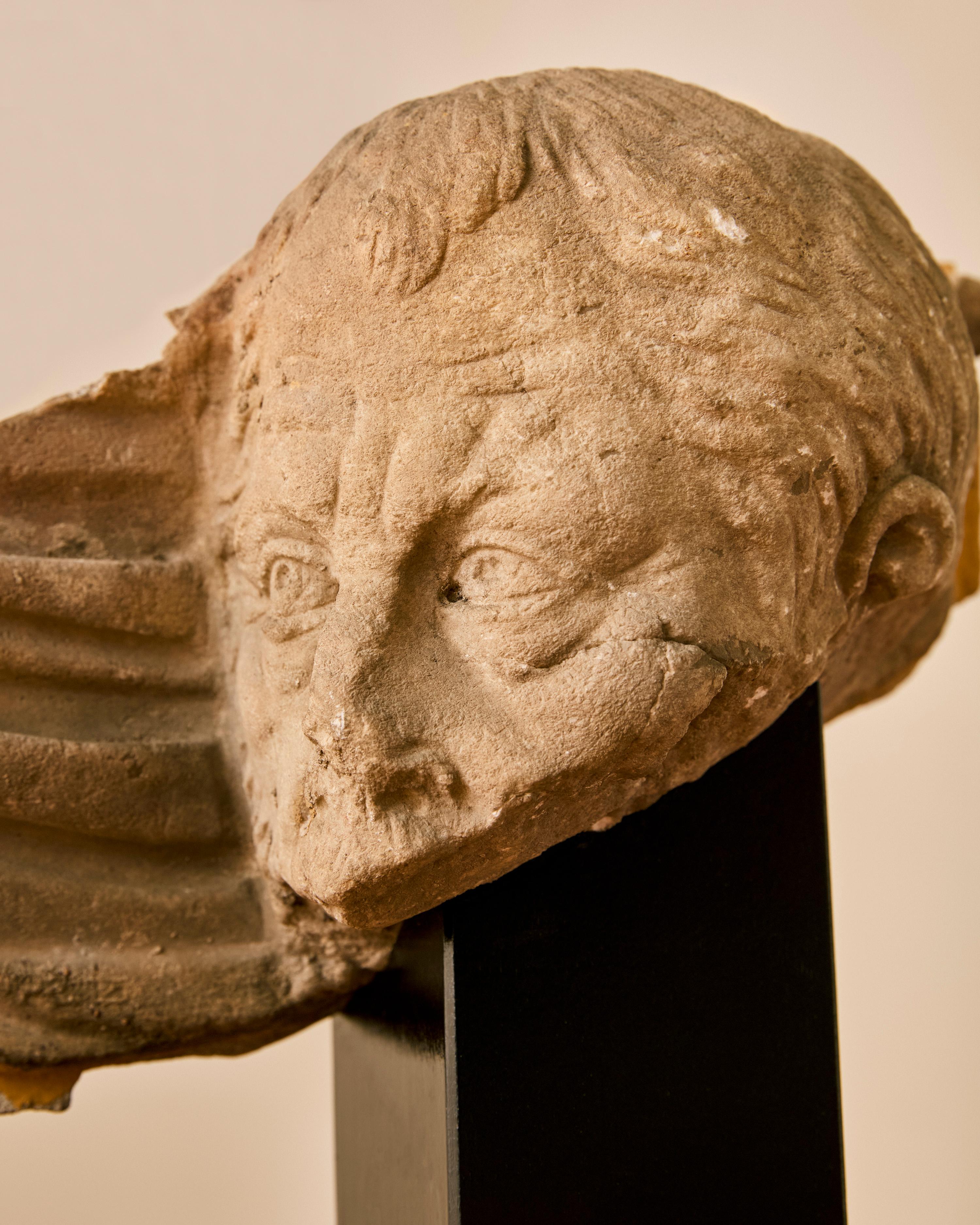 Roman Marble Sarcophagus Fragment In Good Condition For Sale In Long Island City, NY