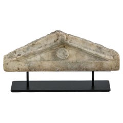 Roman Marble Stele or Stela Pediment