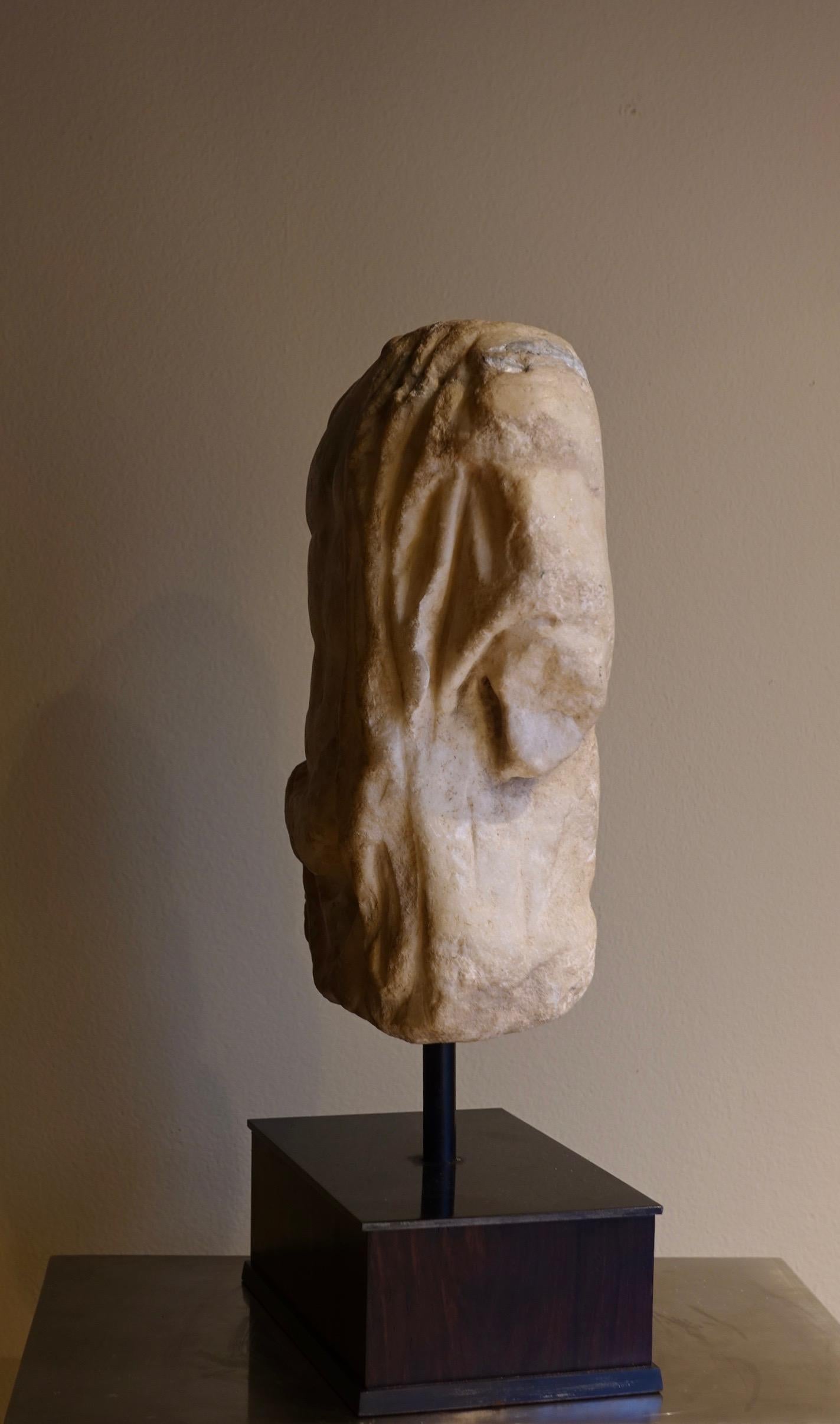Italian Roman Marble Torso of Asclepius, 2nd-3rd Century AD