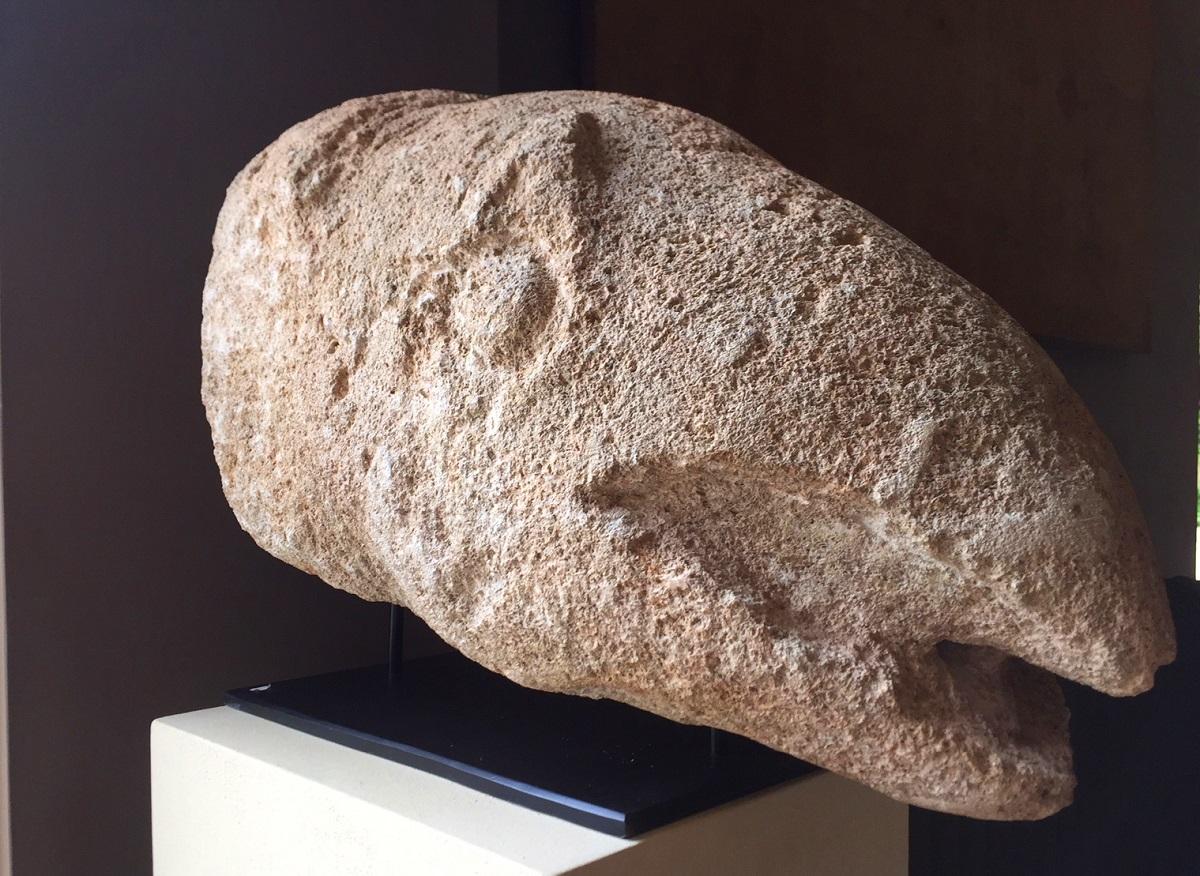 A querky fish.... This Romanesque (8-12th century) scupture represents the duality in Roman Catholic spirituality where in images usually reasured and warned the viewer at the same time. In this case the medieval contemporary would immediatly